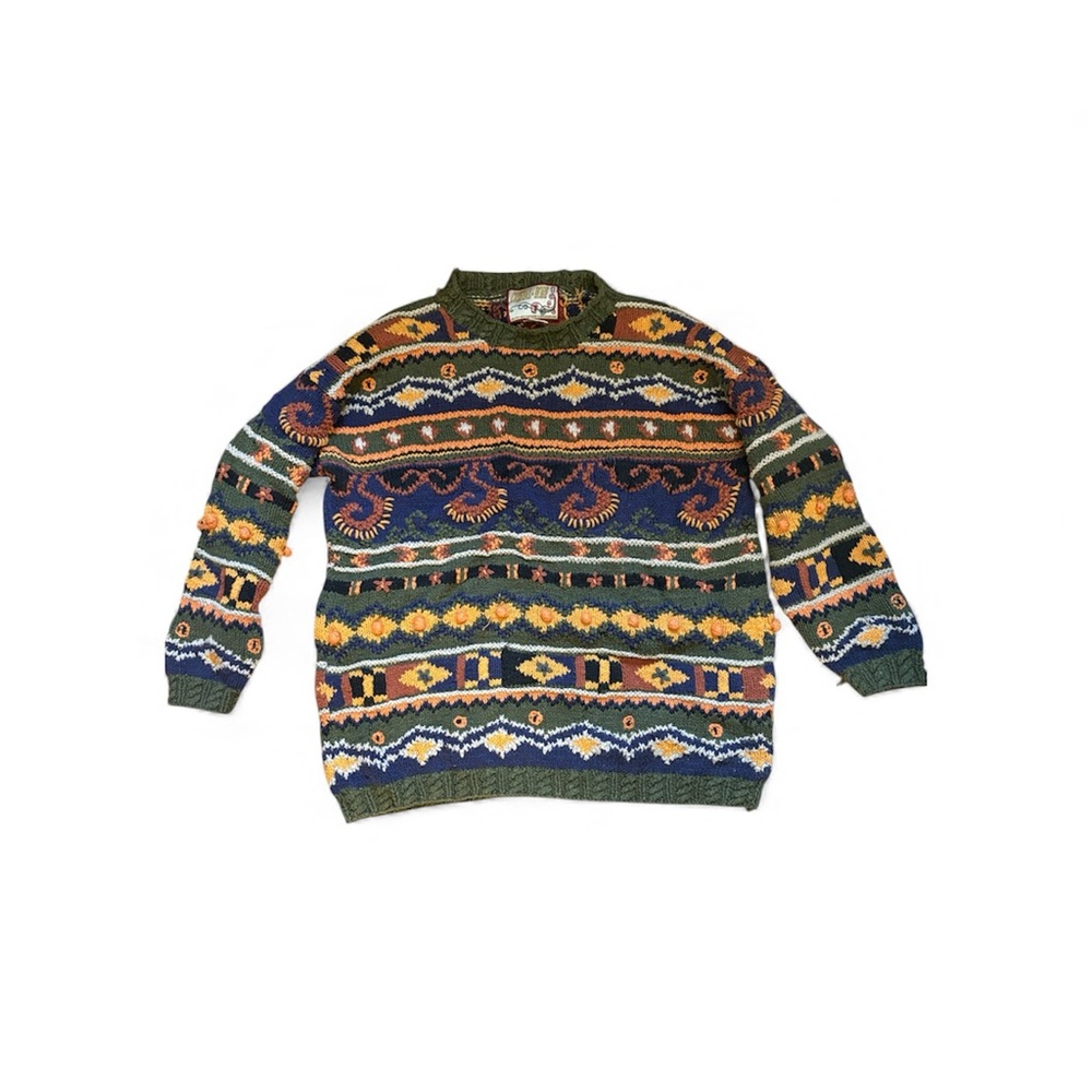 Colorful Geometric Crewneck Sweater